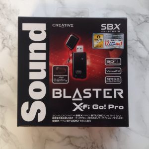 パソコンに外付けマイクを接続できるSound Blaster X-Fi Go! Pro r2はビデオチャットやネット配信に便利だよ！