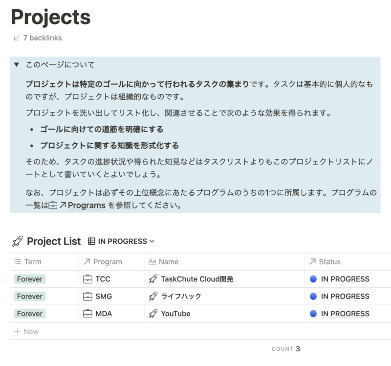 Notionの最強プロジェクト管理テンプレート 5