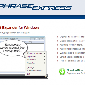 Windows向けスニペット(定型文)管理の定番フリーウェアPhraseExpressの導入から使い方まで徹底解説